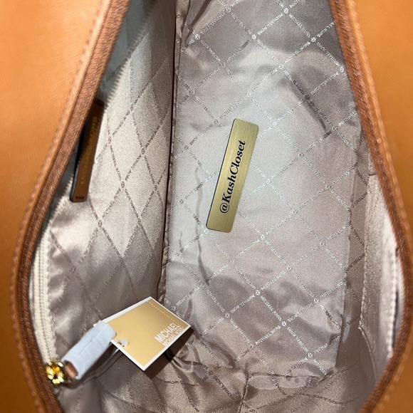 Michael Kors Gilly Tote Large Color Block Leather MK Logo Tote Bag Luggage Multi - Picture 6 of 11